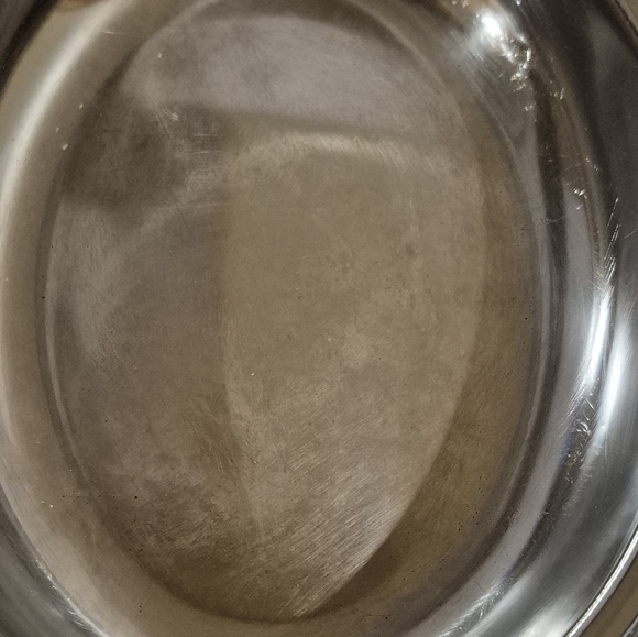 GOURMATES GLO-HILL Vintage Chrome Lidded Serving Dish with Glass Divided Insert - Picture 10 of 14